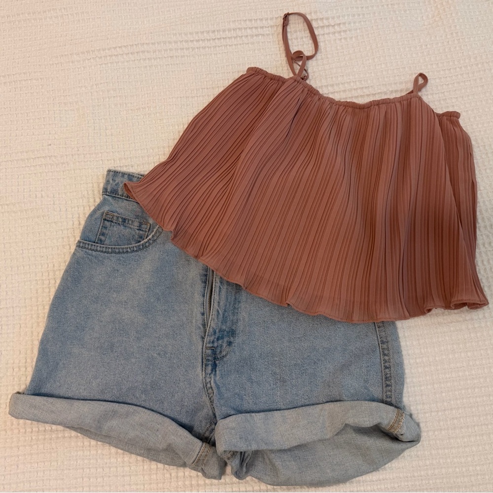 Favlux Crop Top- Dusty Rose